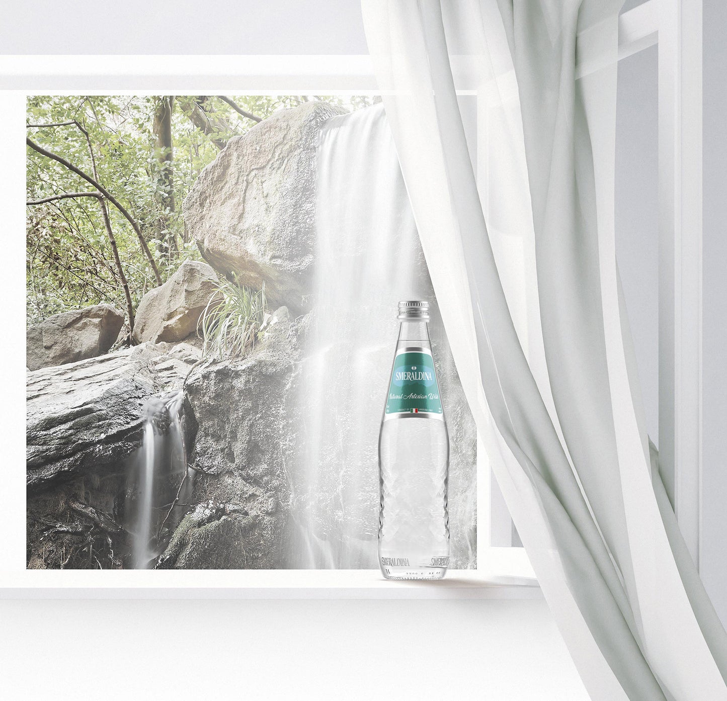 スメラルディーナ グラス 750mL スティル (炭酸なし)- 12本